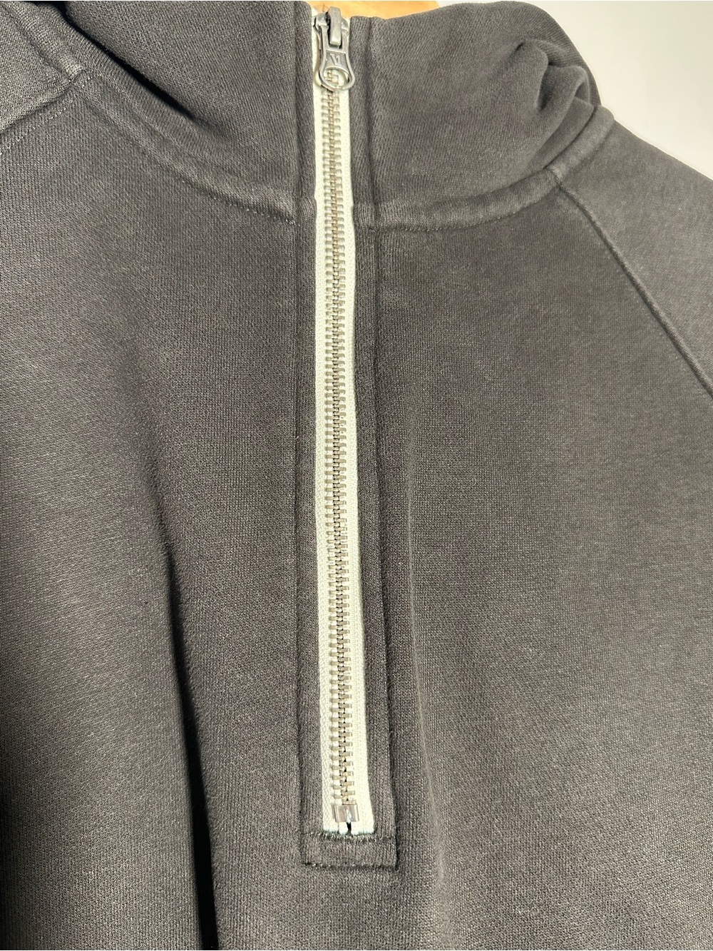 Vuori Restore Half-Zip Hoodie in Washed Black Medium - Picture 9 of 13
